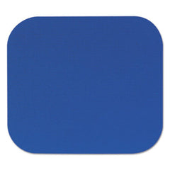 Fellowes® Polyester Mouse Pad, Nonskid Rubber Base, 9 x 8, Blue