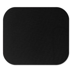 Fellowes® Polyester Mouse Pad, Nonskid Rubber Base, 9 x 8, Black