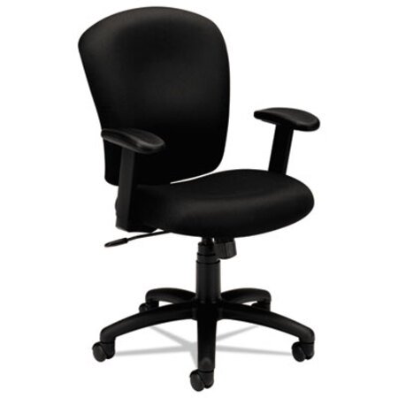HON® HVL220 Mid-Back Task Chair, Supports up to 250 lbs., Black Seat/B ...