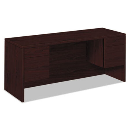 HON® 10500 Series Kneespace Credenza With 3/4-Height Pedestals, 60w x 24d, Mahogany
