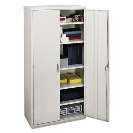 HON® Assembled Storage Cabinet, 36w x 18 1/8d x 71 3/4h, Light Gray