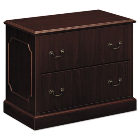 HON® 94000 Series Two-Drawer Lateral File, 37.5w x 20.5d x 29.5h, Mahogany
