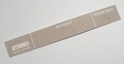 Patient Name Tag - Narrow - Sand - Package Of 100