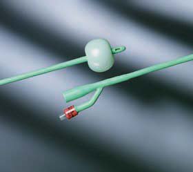 Bard Foley Catheter Silastic® 2-Way Round Tip 5 cc Balloon 22 Fr. Silicone Coated Latex