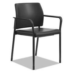 HON® Accommodate Series Guest Chair, 23.25" x 21" x 32", Black Seat/Black Back, Black Base, 2/Carton