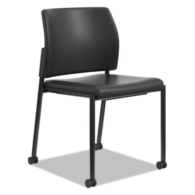 HON® Accommodate Series Guest Chair, 23.25" x 21" x 32", Black Seat/Black Back, Black Base, 2/Carton
