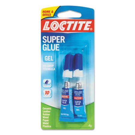 Loctite® Super Glue Gel Tubes, 0.07 oz, Dries Clear, 2/Pack