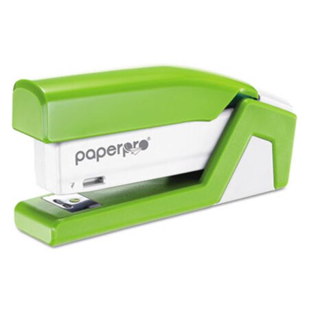 Bostitch® InJoy Spring-Powered Compact Stapler, 20-Sheet Capacity, Green