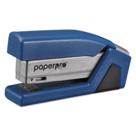 Bostitch® InJoy Spring-Powered Compact Stapler, 20-Sheet Capacity, Blue