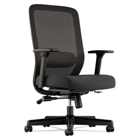 HON® Exposure Mesh High-Back Task Chair, Supports up to 250 lbs., Black Seat/Black Back, Black Base