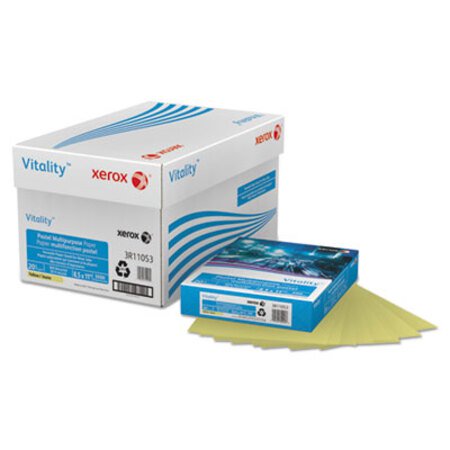 xerox™ Multipurpose Pastel Colored Paper, 20lb, 8.5 x 11, Yellow, 500/Ream