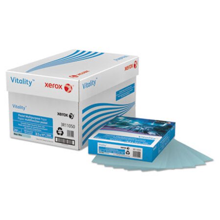 xerox™ Multipurpose Pastel Colored Paper, 20lb, 8.5 x 11, Blue, 500/Ream
