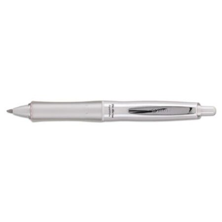 Pilot® Dr. Grip PureWhite Retractable Ballpoint Pen, 1mm, Black Ink, White/Crystal Barrel