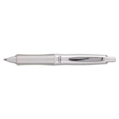 Pilot® Dr. Grip PureWhite Retractable Ballpoint Pen, 1mm, Black Ink, White/Crystal Barrel
