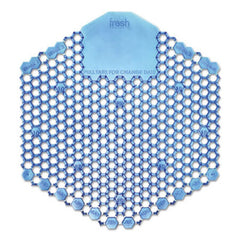 Fresh Products Wave 3D Urinal Deodorizer Screen, Blue, Cotton Blossom, 10 Screens/Box