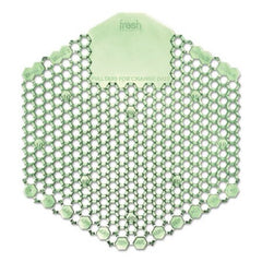 Fresh Products Wave 3D Urinal Deodorizer Screen, Green, Cucumber Melon Fragrance,10 Screens/Box