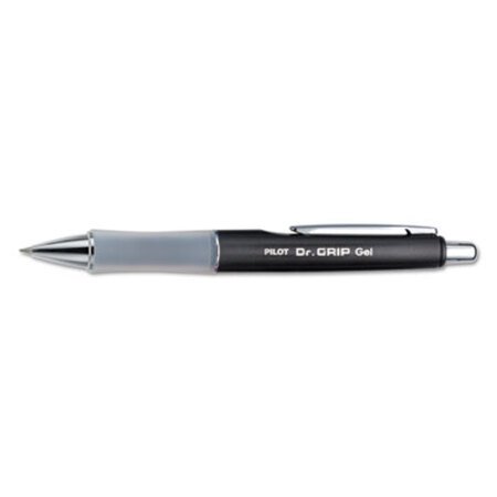 Pilot® Dr. Grip Limited Retractable Gel Pen, 0.7mm, Black Ink, Charcoal Gray Barrel