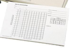Ambco Electronics Audiogram Pad 50 Sheet Audiometer