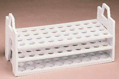 Fisher Scientific Test Tube Rack Fisherbrand™ 40 Place 16 to 20 mm Tube Size White 4-3/8 Inch X 10-3/8 X 40 Inch