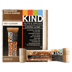 KIND Nuts and Spices Bar, Madagascar Vanilla Almond, 1.4 oz, 12/Box