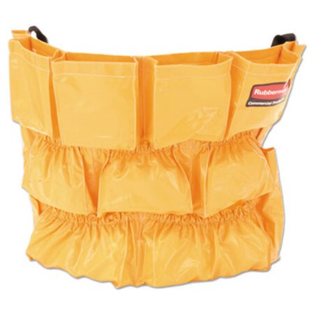 Rubbermaid® Commercial Brute Caddy Bag, 12 Pockets, Yellow