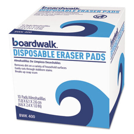 Boardwalk® Disposable Eraser Pads, 10/Box