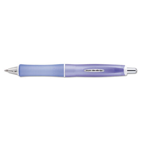 Pilot® Dr. Grip Frosted Retractable Ballpoint Pen, 1mm, Black Ink, Purple Barrel