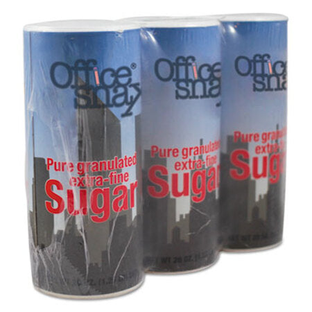 Office Snax® Reclosable Canister of Sugar, 20 oz, 3/Pack