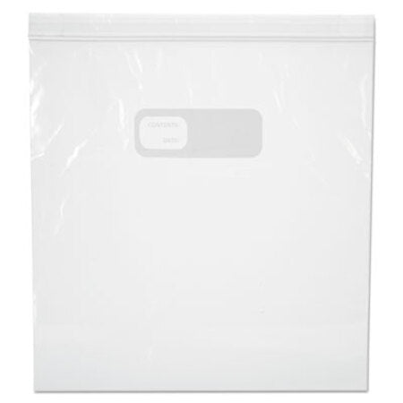 Boardwalk® Reclosable Food Storage Bags, 1 gal, 2.7 mil, 10.5" x 11", Clear, 250/Box