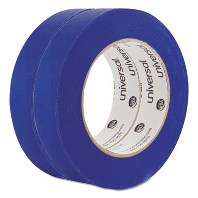 Universal® Premium Blue Masking Tape with UV Resistance, 3" Core, 24 mm x 54.8 m, Blue, 2/Pack