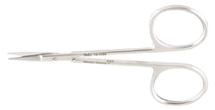 Miltex Iris Scissors Miltex® 3-1/2 Inch Length OR Grade German Stainless Steel NonSterile Finger Ring Handle Straight Blade Sharp Tip / Sharp Tip - M-249684-3457 - Each