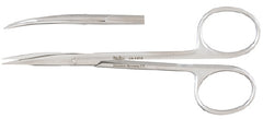 Miltex Tenotomy Scissors Miltex® Stevens 4-1/2 Inch Length OR Grade German Stainless Steel NonSterile Finger Ring Handle Curved Blade Sharp Tip / Sharp Tip - M-249696-3875 - Each