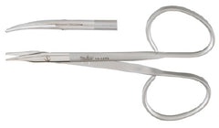 Miltex Tenotomy Scissors Miltex® Stevens 3-3/4 Inch Length OR Grade German Stainless Steel NonSterile Ribbon Style Finger Ring Handle Curved Blade Blunt Tip / Blunt Tip - M-249698-1013 - Each