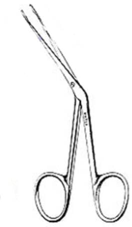 Nasal Dressing Forceps Miltex® Hartmann 7 Inch Length OR Grade German Stainless Steel NonSterile NonLocking Finger Ring Handle Angled Serrated Tip
