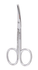 Miltex Cuticle Scissors Miltex® 3-1/2 Inch Length OR Grade Chrome Plated Carbon Steel NonSterile Finger Ring Handle Curved Blade Sharp Tip / Sharp Tip - M-250082-2597 - Each