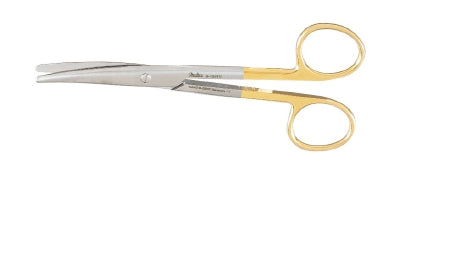 Miltex Operating Scissors Miltex® Mayo 5-1/2 Inch Length OR Grade German Stainless Steel / Tungsten Carbide NonSterile Finger Ring Handle Curved Rounded Blades Blunt Tip / Blunt Tip - M-250120-1802 - Each