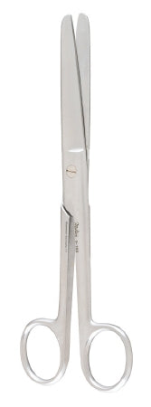 Abdominal Scissors Miltex® Doyen 7 Inch Length OR Grade German Stainless Steel NonSterile Finger Ring Handle Straight Blade Blunt Tip / Blunt Tip