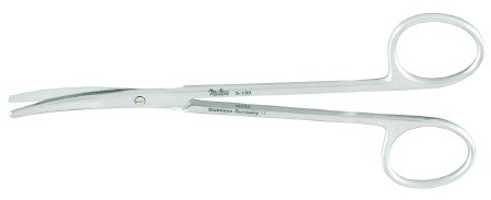 Miltex Dissecting Scissors Miltex® Metzenbaum 5-1/2 Inch Length OR Grade German Stainless Steel NonSterile Finger Ring Handle Curved Blade Blunt Tip / Blunt Tip - M-250129-2989 - Each