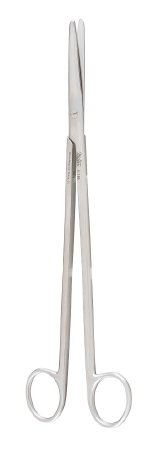 Miltex Dissecting Scissors Miltex® Metzenbaum-Nelson 9 Inch Length OR Grade German Stainless Steel NonSterile Finger Ring Handle Straight Blade Blunt Tip / Blunt Tip - M-250133-1334 - Each