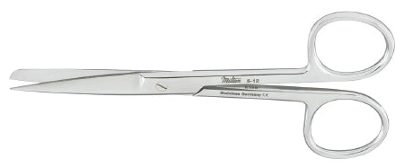 Miltex Operating Scissors Miltex® 4-1/2 Inch Length OR Grade German Stainless Steel NonSterile Finger Ring Handle Straight Blade Sharp Tip / Sharp Tip - M-250137-2929 - Each