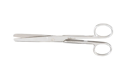 Miltex Operating Scissors Miltex® 6 Inch Length OR Grade German Stainless Steel NonSterile Finger Ring Handle Straight Blade Blunt Tip / Blunt Tip - M-250143-2912 - Each