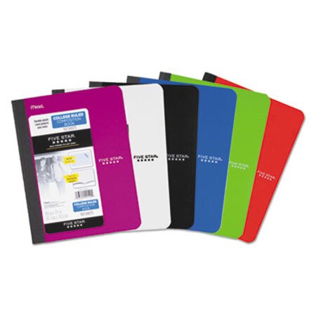 Five Star® Composition Book, Medium/College Rule, Assorted Cover Colors, 9.75 x 7.5, 100 Sheets