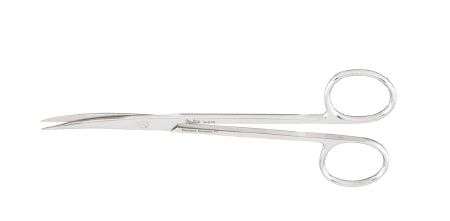 Operating Scissors Miltex® Brophy 5-1/2 Inch Length OR Grade German Stainless Steel NonSterile Finger Ring Handle Curved Blade Sharp Tip / Sharp Tip