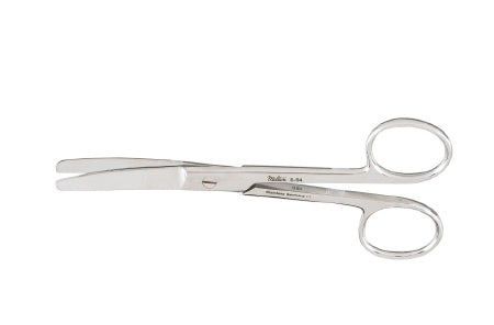 Miltex Operating Scissors Miltex® 5 Inch Length OR Grade German Stainless Steel NonSterile Finger Ring Handle Curved Blade Blunt Tip / Blunt Tip - M-250176-2971 - Each