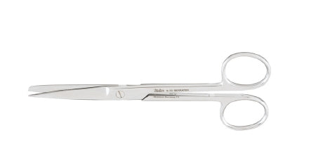 Miltex Operating Scissors Miltex® Serratex 5-1/2 Inch Length OR Grade German Stainless Steel NonSterile Finger Ring Handle Straight Blade Sharp Tip / Blunt Tip - M-250187-3524 - Each