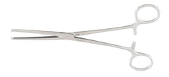 Hemostatic Forceps Miltex® Rochester-Ochsner 8 Inch Length OR Grade German Stainless Steel NonSterile Ratchet Lock Finger Ring Handle Straight Serrated Tips with 1 X 2 Teeth