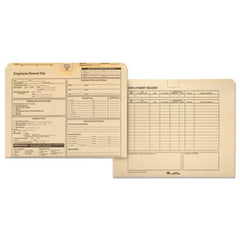 Quality Park™ Employee Record Folder, Straight Tab, Letter Size, Manila, 20/Pack