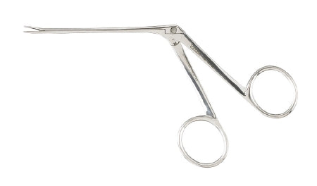 Miltex Ear Forceps Vantage® Hartmann-Noyes 3-1/4 Inch Length Floor Grade Stainless Steel NonSterile NonLocking Finger Ring Handle Straight Serrated Alligator Jaws - M-250364-1463 - Each