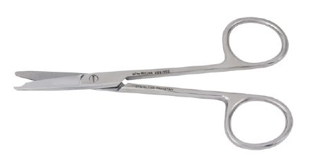 Miltex Stitch Scissors Vantage® Littauer Jr 4-1/2 Inch Length Office Grade Stainless Steel NonSterile Finger Ring Handle Straight Blade Blunt Tip / Blunt Tip - M-250461-2421 - Each