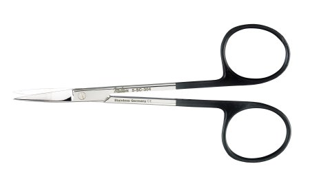 Miltex Iris Scissors Miltex® SuperCut 4-1/2 Inch Length OR Grade German Stainless Steel NonSterile Finger Ring Handle Straight Blade Sharp Tip / Sharp Tip - M-250465-2616 - Each